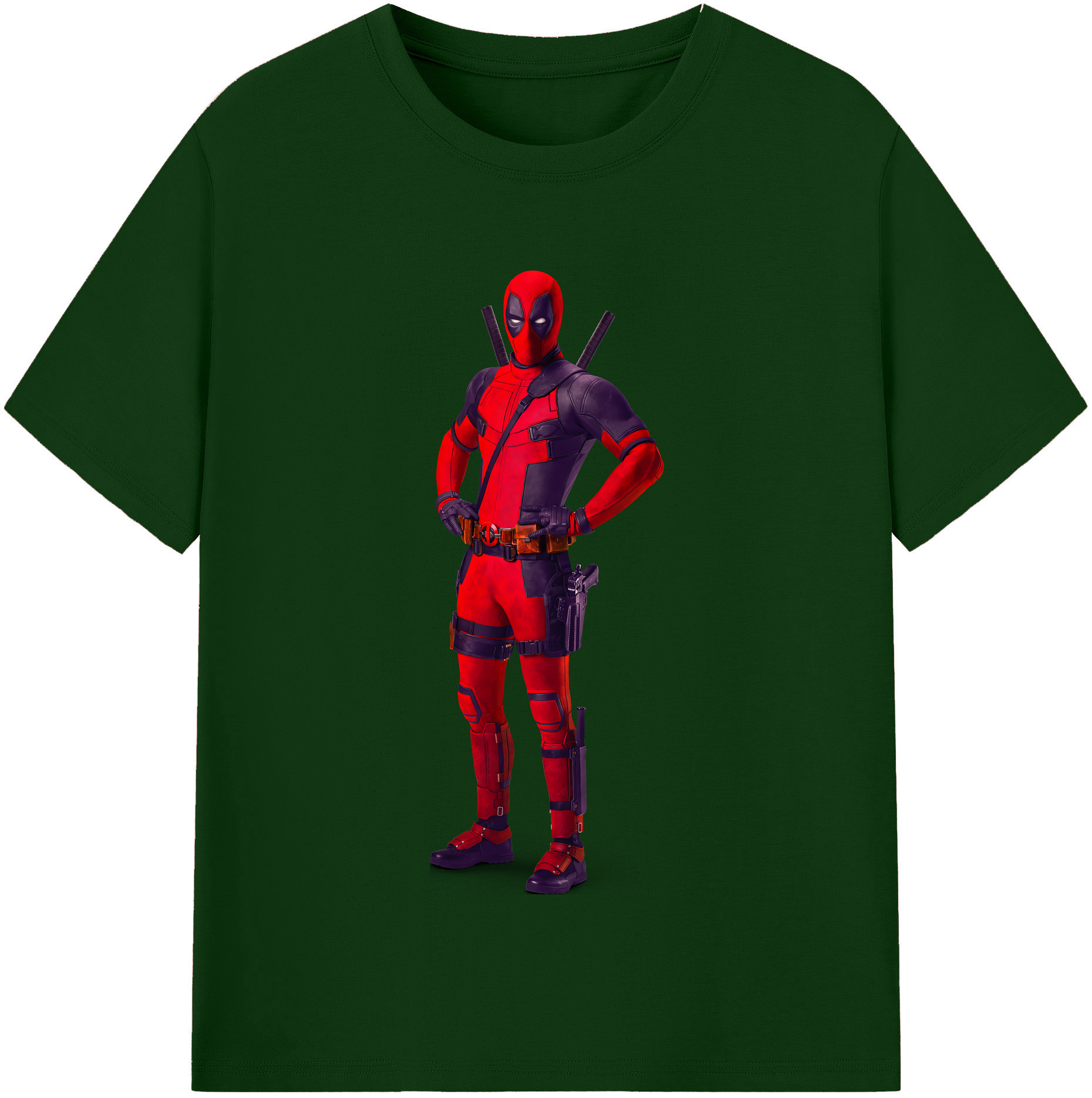 （画像用） Deadpool デッドプール 綿100％半袖Tシャツ（フロントプリント）